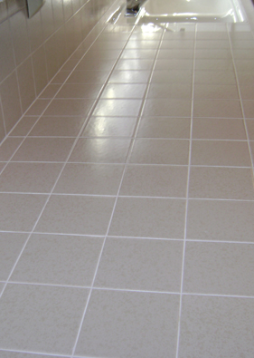 Finished Grout cleaning and repair job in Orange County